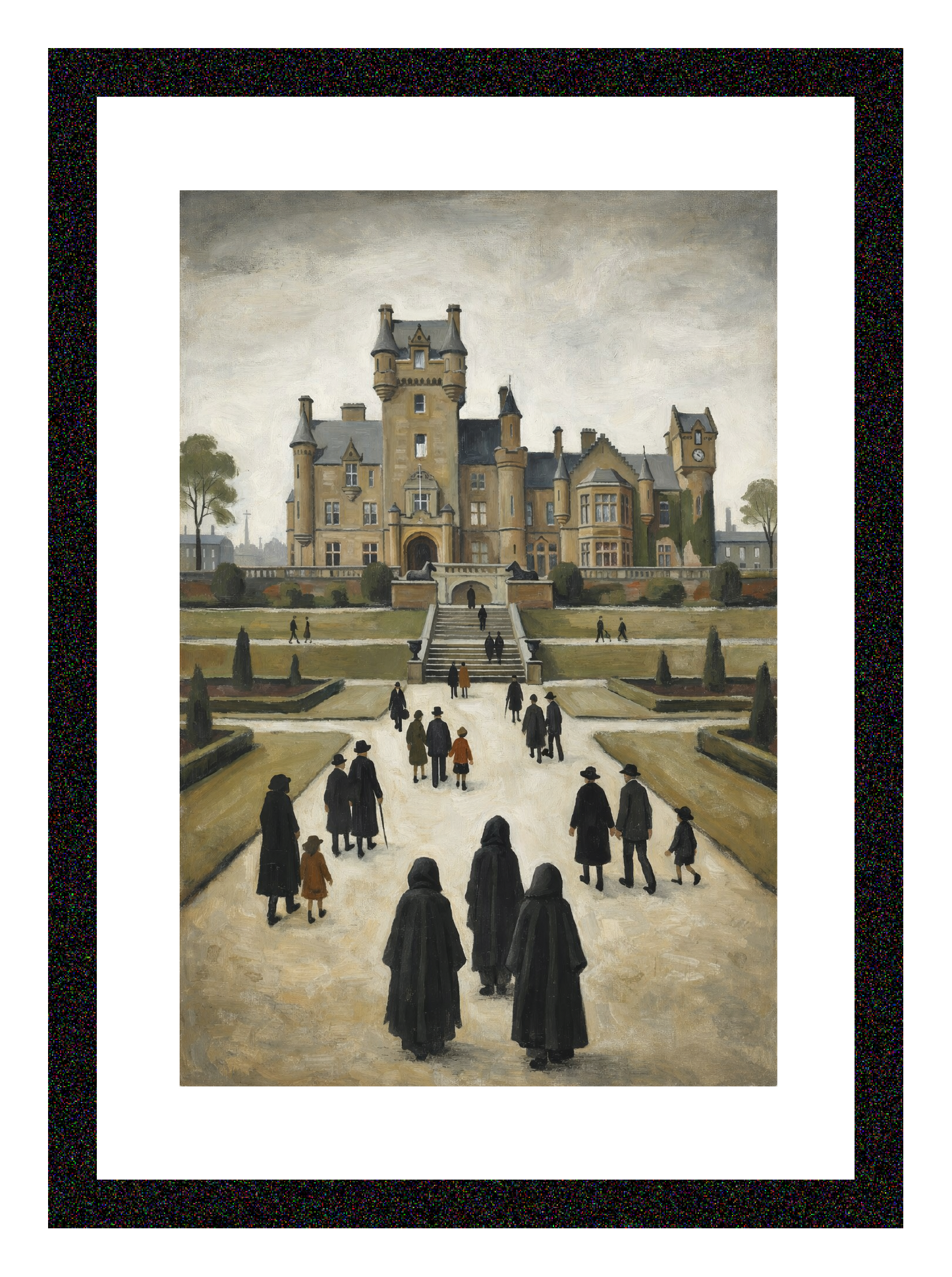 The Traitors' Castle - Lowry Style A4 Size Giclée Art Print. Available Framed or Unframed