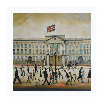 Buckingham Palace Lowry Style Giclée Art Print Available Unframed or Mounted and Framed
