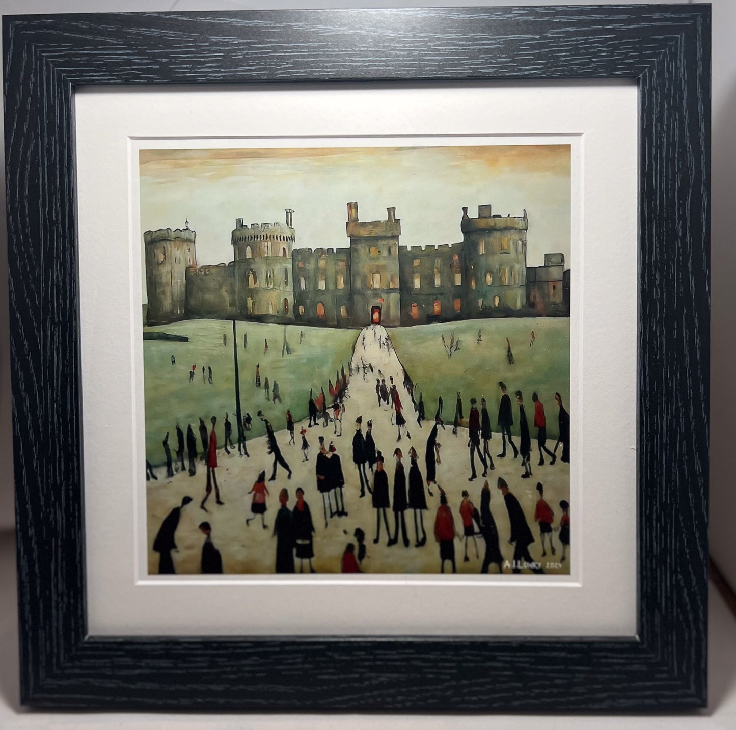 Black Ash Framed and Mounted