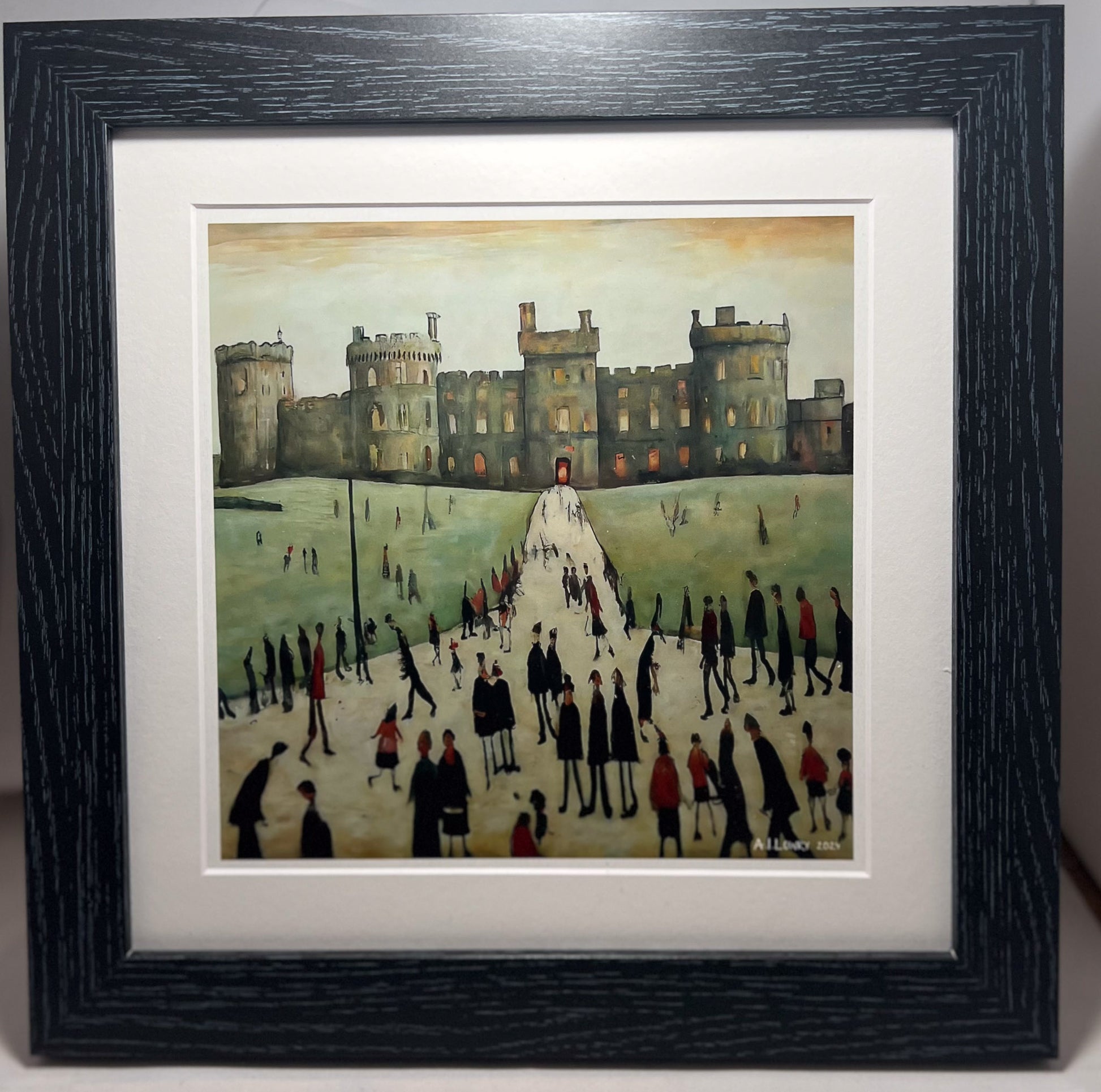 Black Ash Framed and Mounted