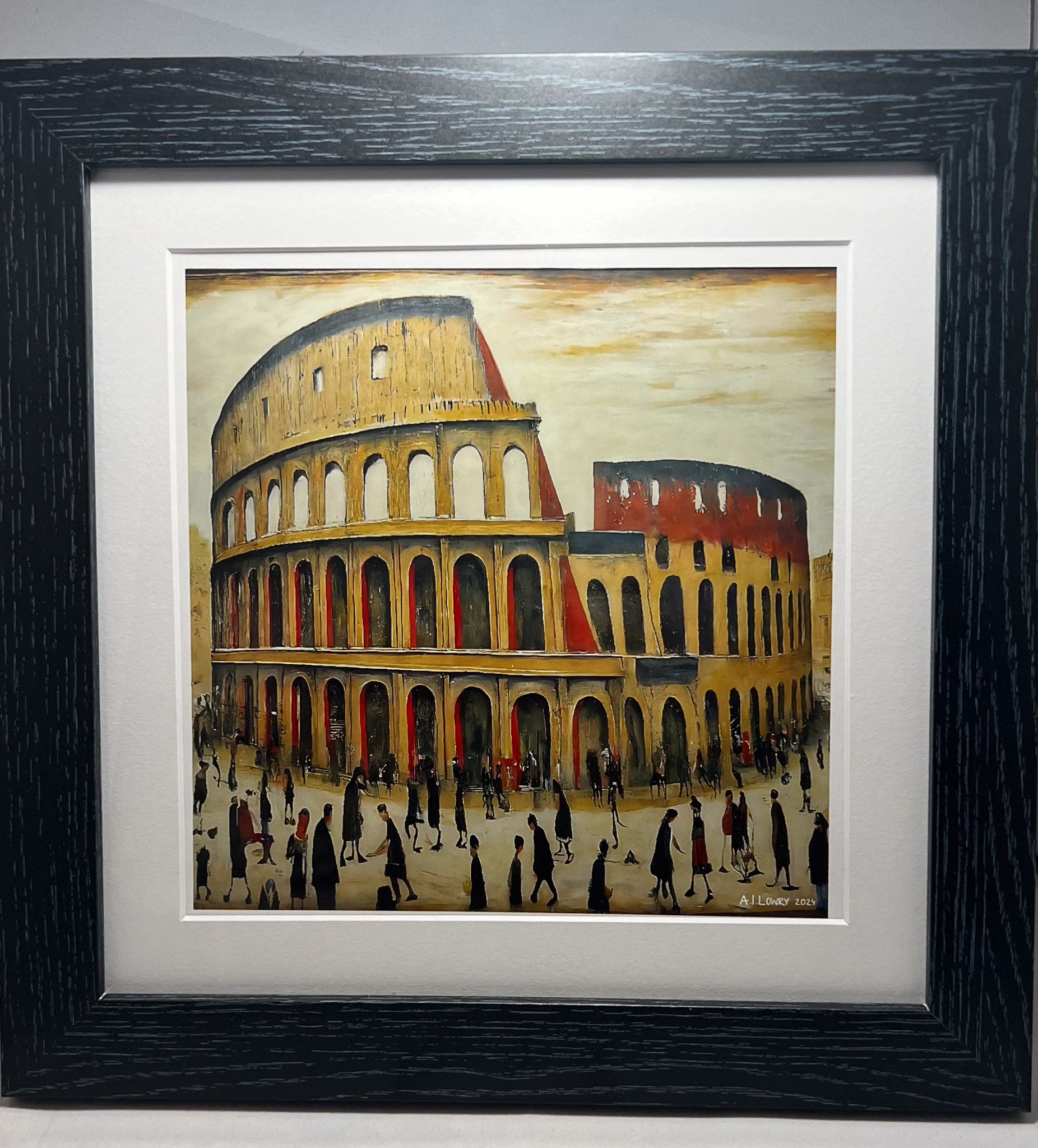 Black Ash Framed And Mounted