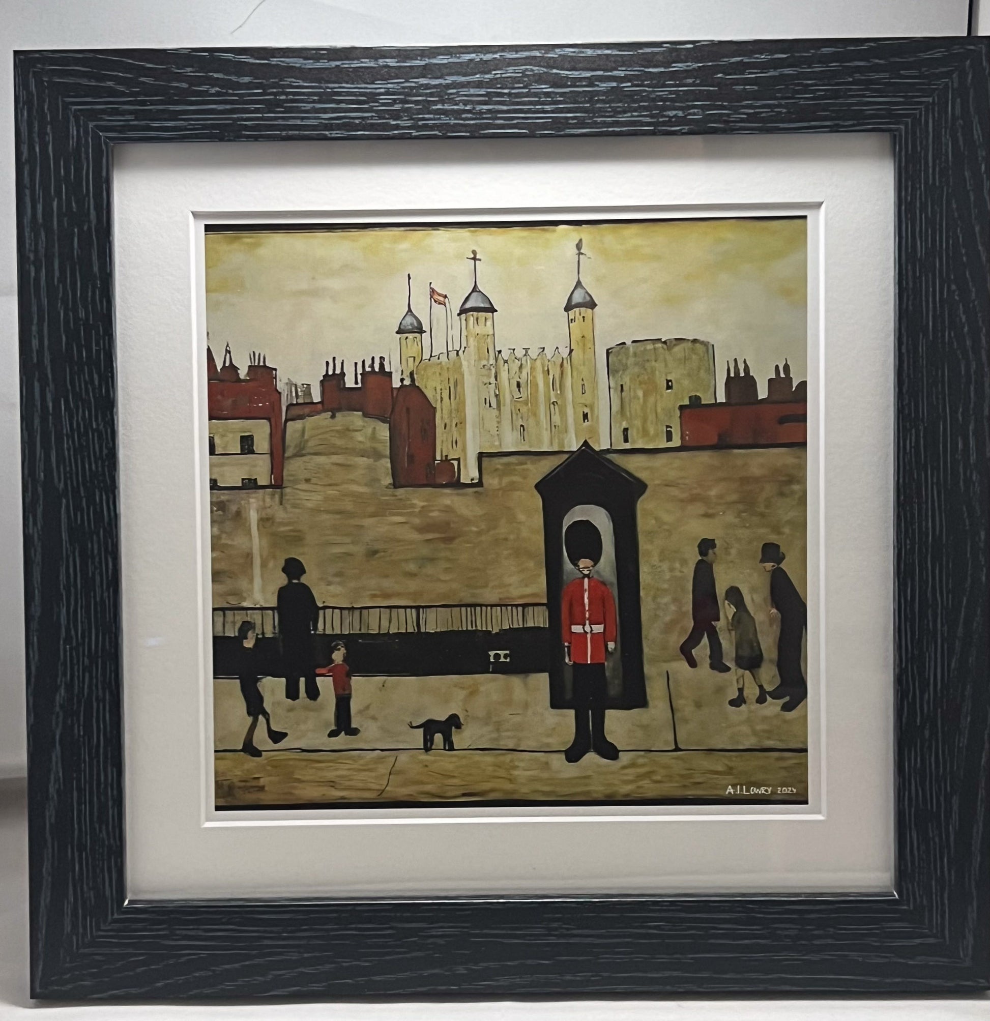 Black Ash Framed and Mounted