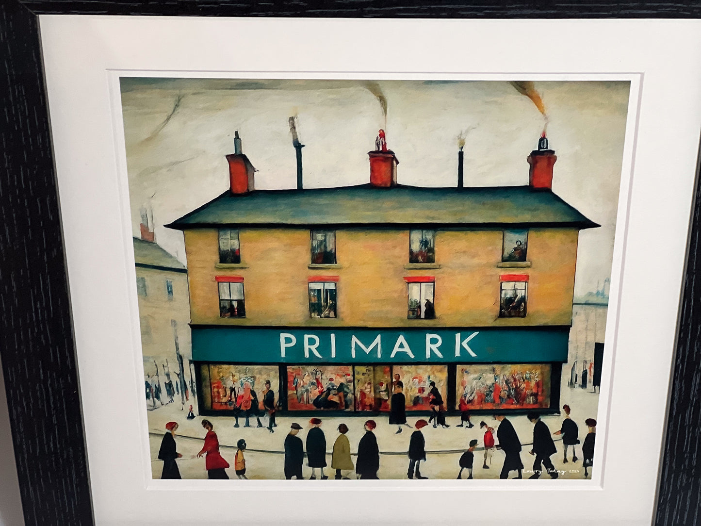 Primark - Lowry Style Giclée Art Print. Available Mounted/Framed or Unframed