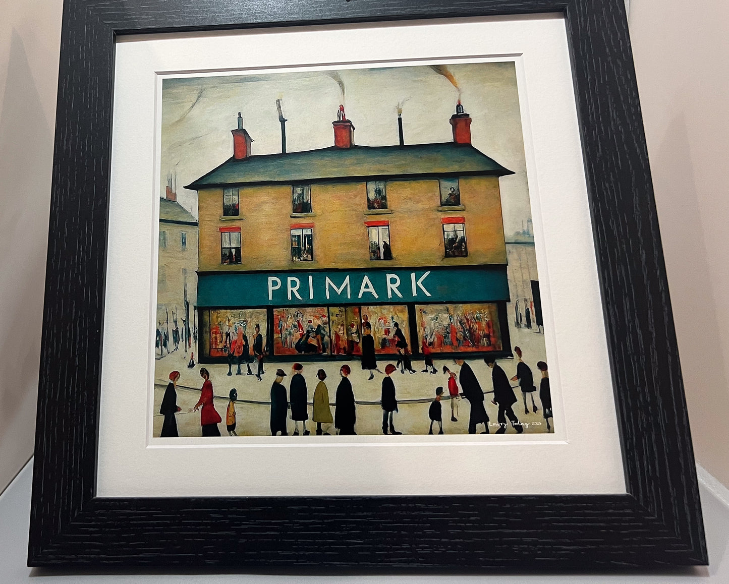 Primark - Lowry Style Giclée Art Print. Available Mounted/Framed or Unframed