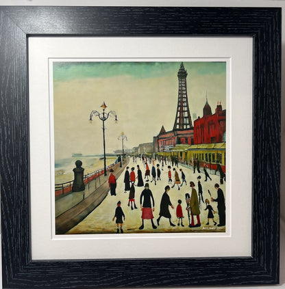Blackpool Front Giclée Lowry Style Art Print. Available Mounted/Framed or Unframed