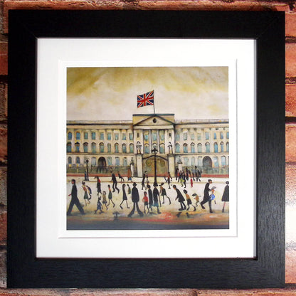 Buckingham Palace Lowry Style Giclée Art Print Available Unframed or Mounted and Framed