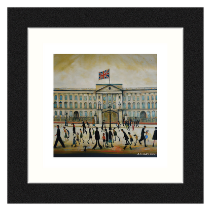 Buckingham Palace Lowry Style Giclée Art Print Available Unframed or Mounted and Framed