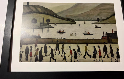 Lake Windermere - Lowry Style A4 Size Giclée Art Print. Available Framed or Unframed.