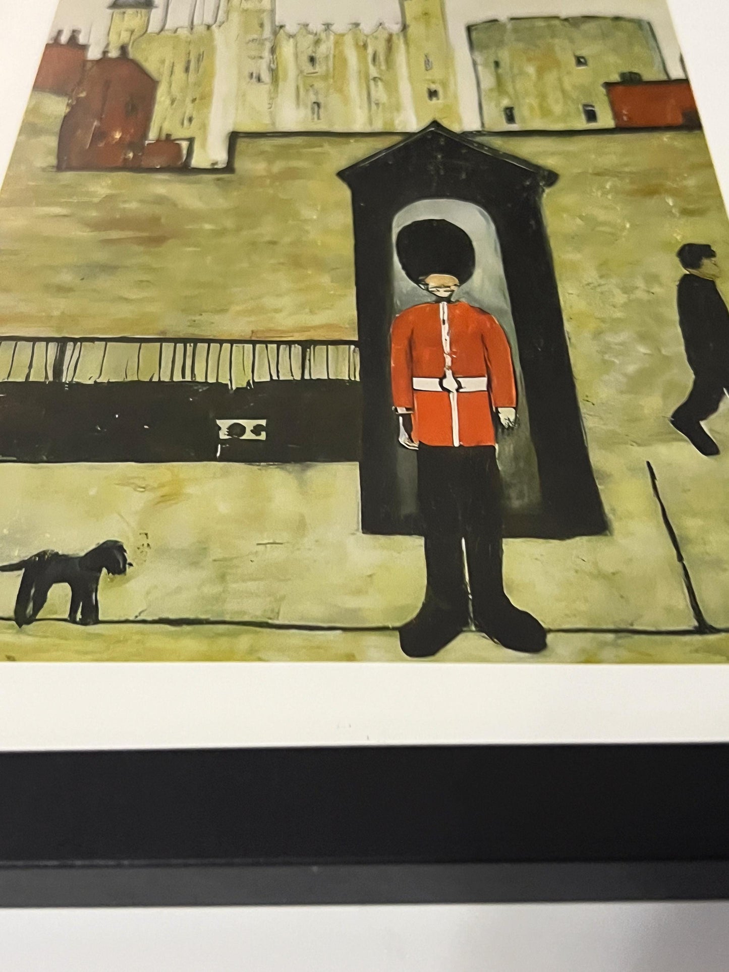 On Guard Tower of London - Lowry Style A4 Size Giclée Art Print. Available Framed or Unframed.