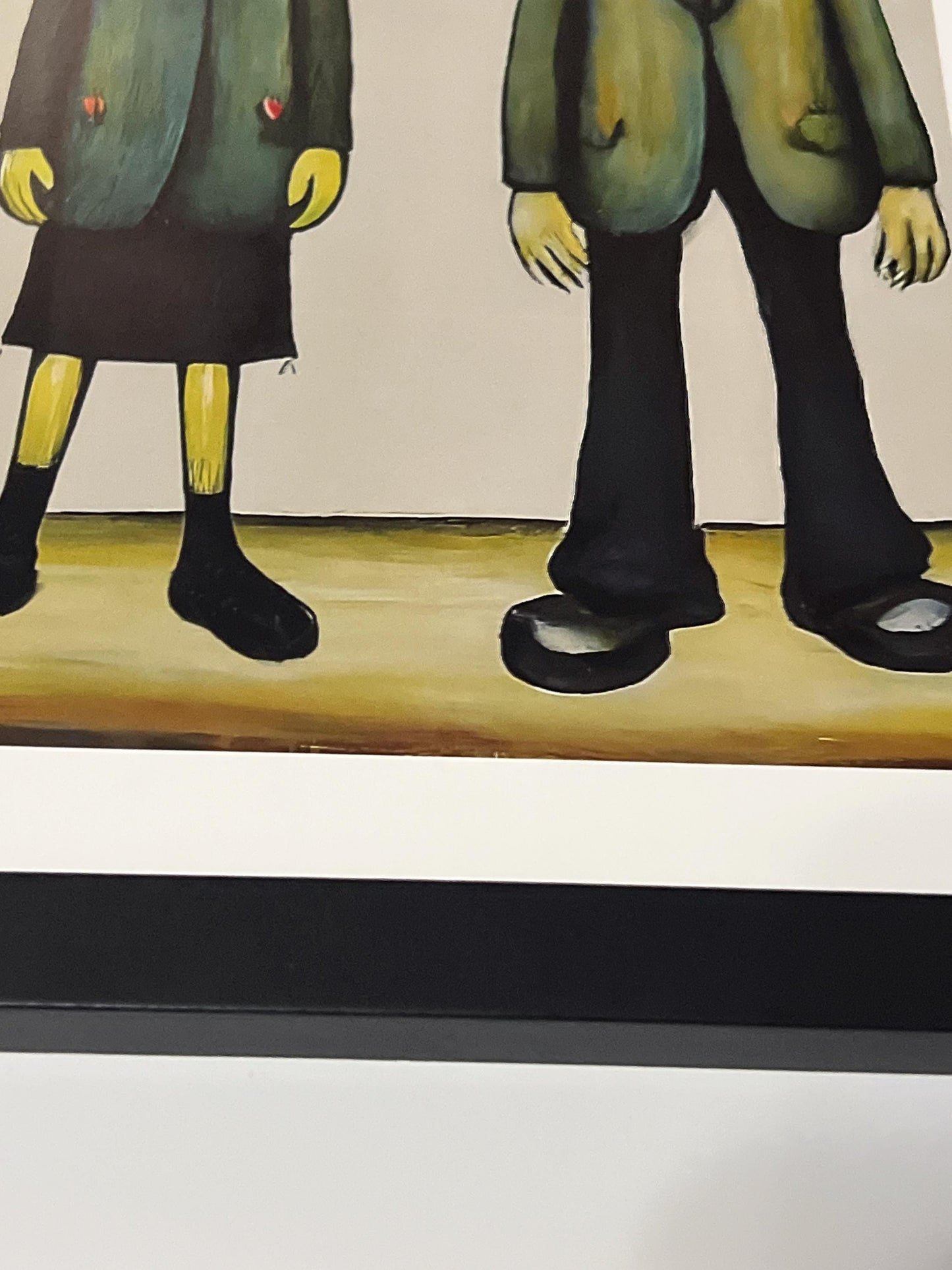 A "Happy" Couple - Lowry Style A4 Size Giclée Art Print. Available Framed or Unframed.