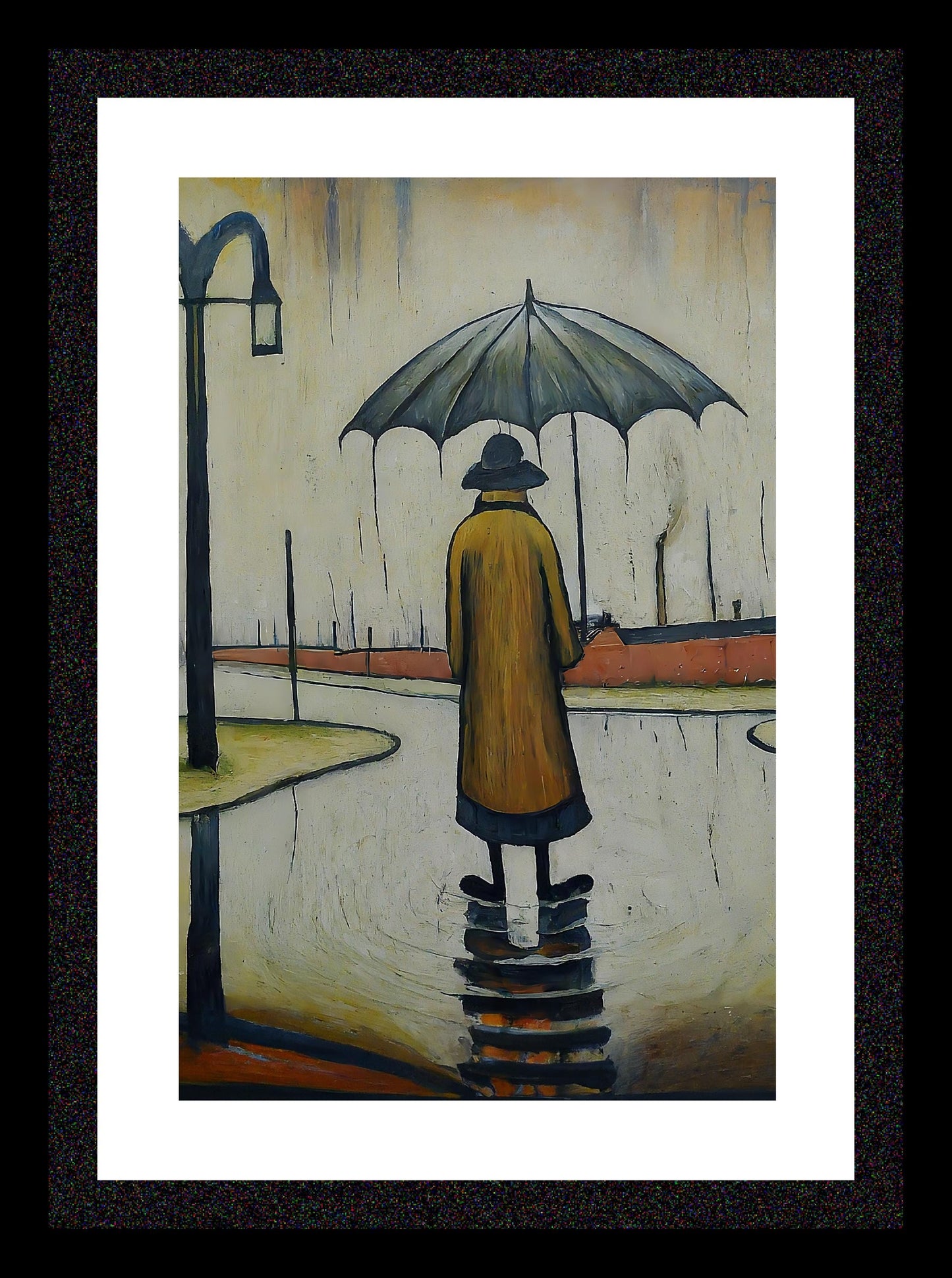 Beautiful British Day - Lowry Style A4 Size Giclée Art Print. Available Framed or Unframed.