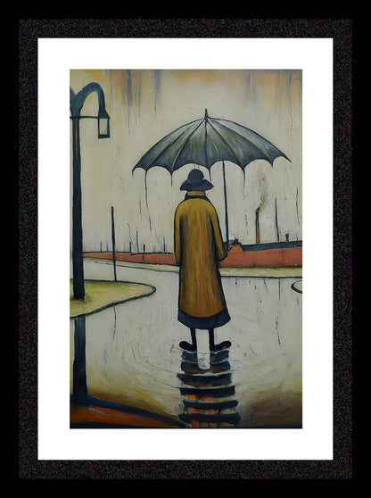 Beautiful British Day - Lowry Style A4 Size Giclée Art Print. Available Framed or Unframed.