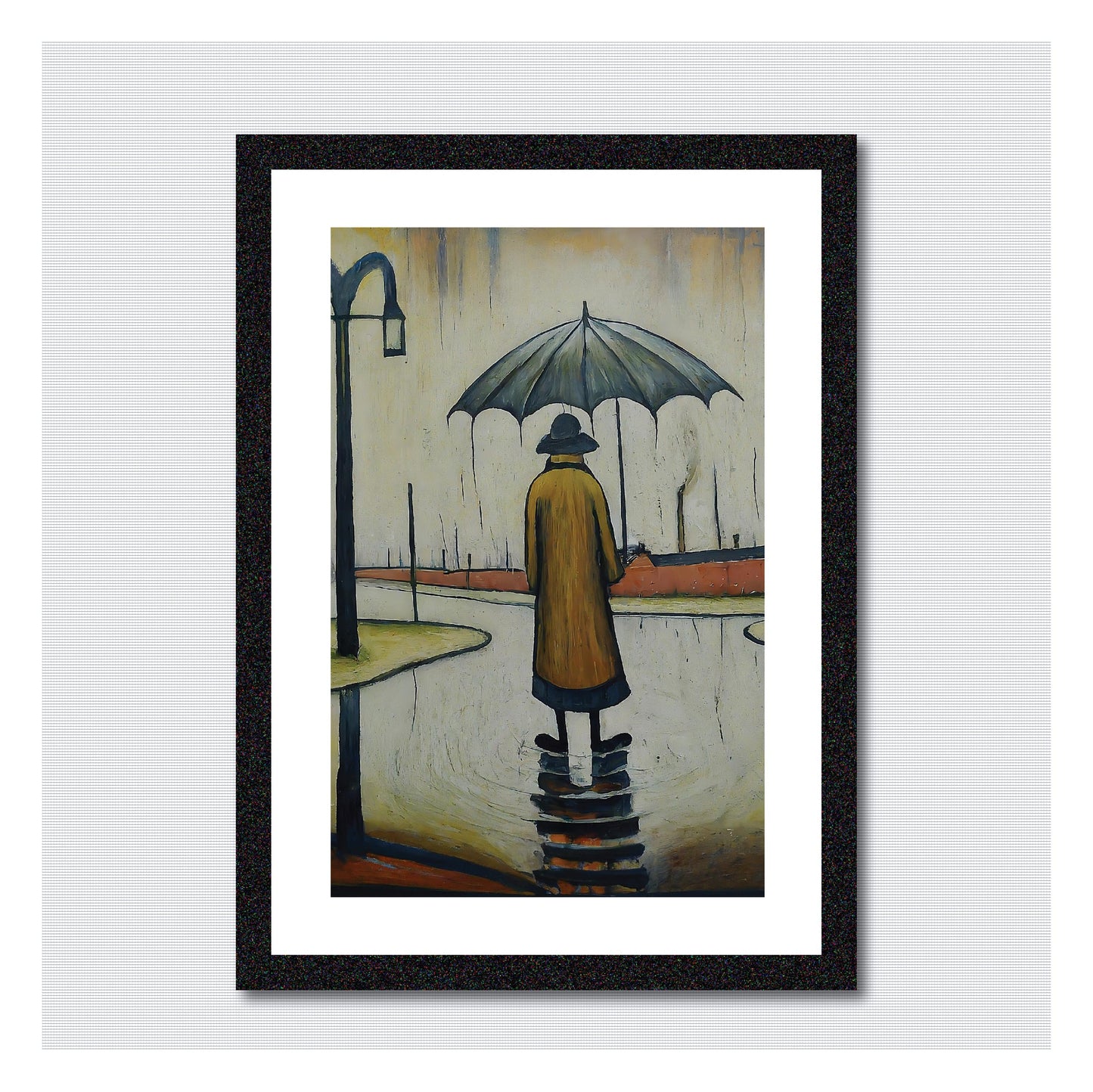 Beautiful British Day - Lowry Style A4 Size Giclée Art Print. Available Framed or Unframed.