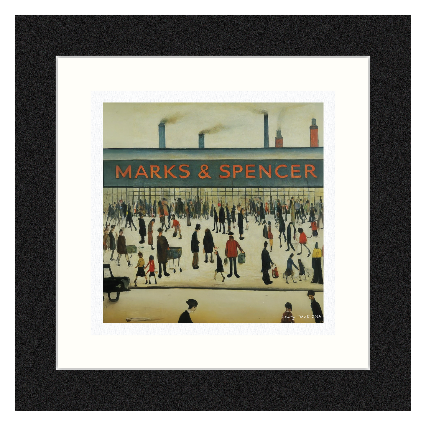 Marks & Spencer - Giclée Art - Not Just Any Print, This Print Is In The Style Of LS Lowry. Available Framed/Mounted or Unframed