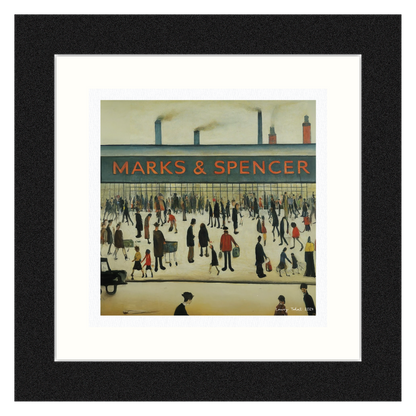 Marks & Spencer - Giclée Art - Not Just Any Print, This Print Is In The Style Of LS Lowry. Available Framed/Mounted or Unframed