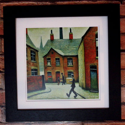 Parcel Man - Lowry Style Giclée Art Print. Available Mounted/Framed or Unframed