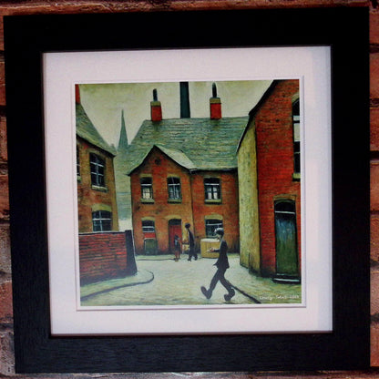 Parcel Man - Lowry Style Giclée Art Print. Available Mounted/Framed or Unframed