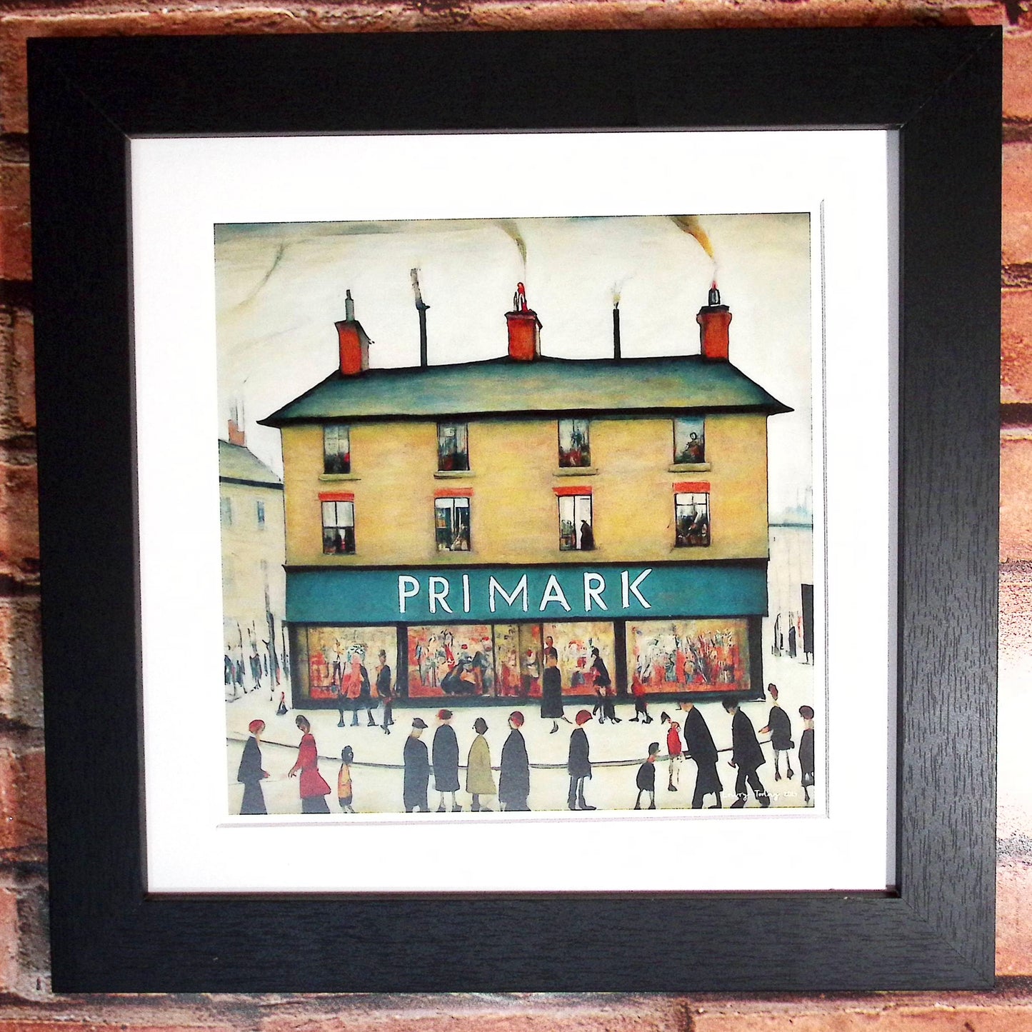 Primark - Lowry Style Giclée Art Print. Available Mounted/Framed or Unframed