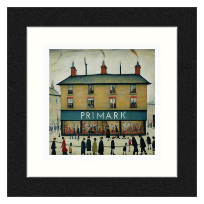 Primark - Lowry Style Giclée Art Print. Available Mounted/Framed or Unframed
