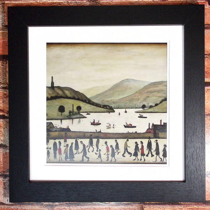 Lake Windermere Lowry Style Art Giclée Print Available Mounted/Framed or Unframed