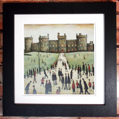 Windsor Castle Lowry Style Giclée Art Print Available Unframed or Mounted and Framed.